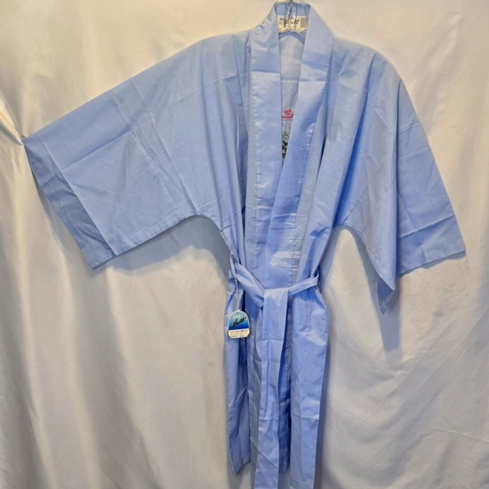 Japanese kimono,  Health light blue size small short length